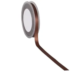 Double Faced Satin Ribbon; Dark Brown